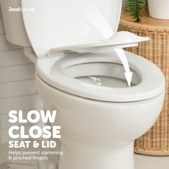 Jool Baby slow-close potty-seat keeps kids safe during transitions.