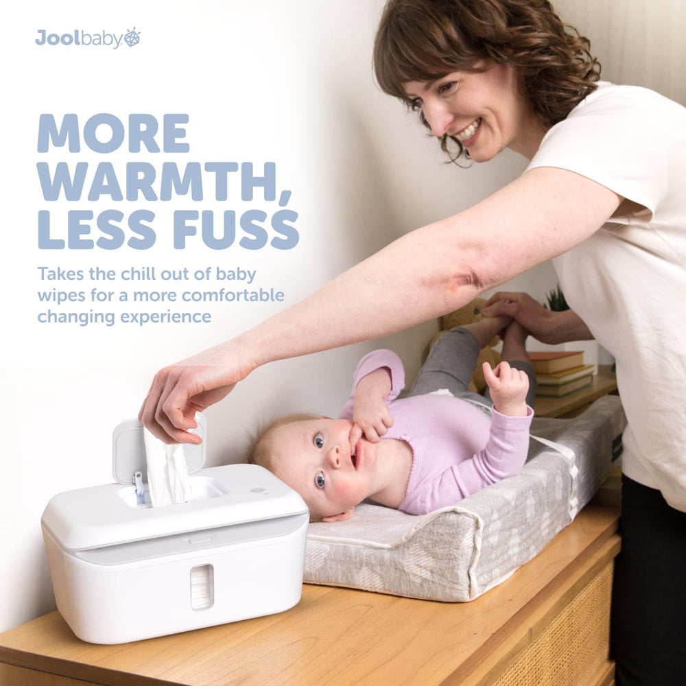 Jool Baby wipe warmer continuous feed dispenses wipes one at a time