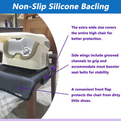 JOOLIO B&S booster chair cover compatible with most dining chairs for versatile use