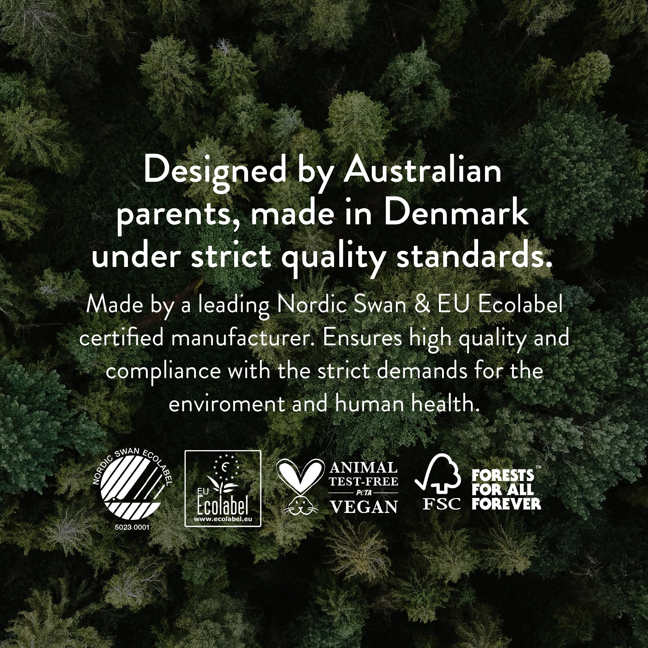 JOONYA FSC wood fluff core supporting sustainable sourcing.