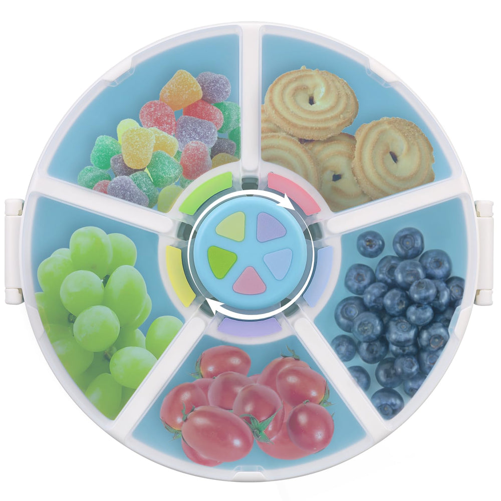 JOOPETALK Kids Snack Container with five compartments for organized on-the-go snacking.