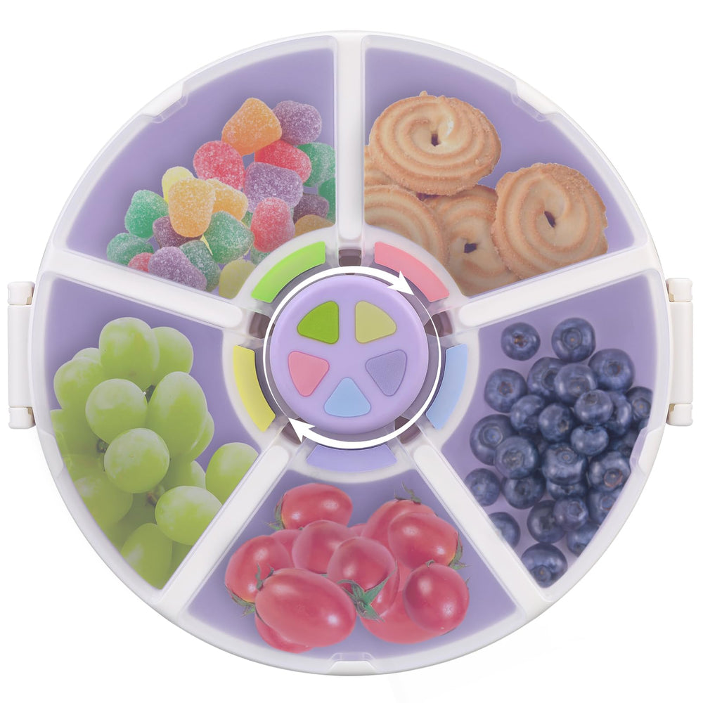 JOOPETALK Kids snack container shows five compartments for organized snacking on the go.