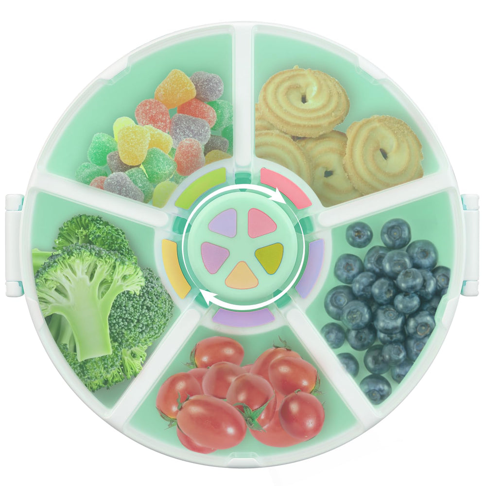 JOOPETALK Kids Snack Container with five compartments keeps snacks organized for school lunches.