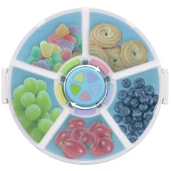 JOOPETALK Kids Snack Container with five compartments for organized on-the-go snacking.