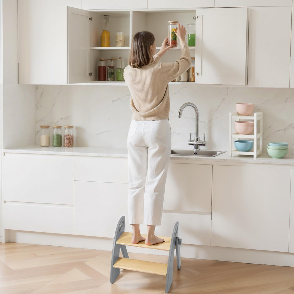 Joothlin sturdy non-slip adult stool suitable for closet or pantry use.