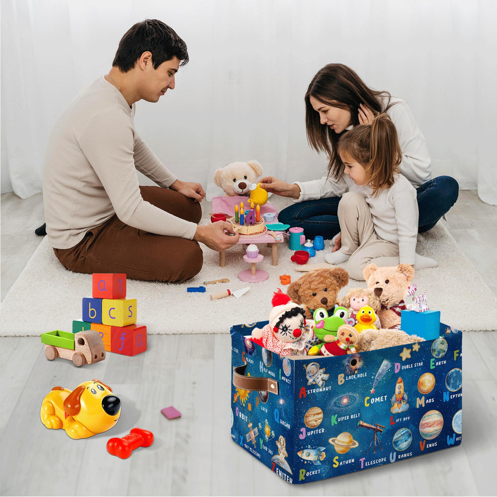 JOPJOLIW Astronaut toy bin ideal for kids' playroom organization.