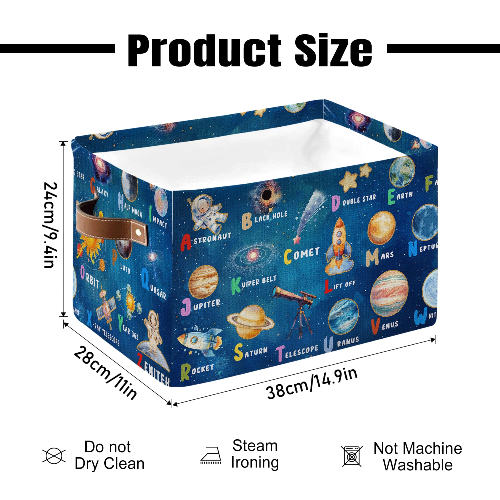 JOPJOLIW Durable basket features sturdy side handles for easy transport.
