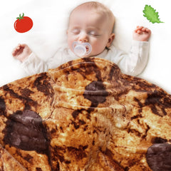 Jorbest Cookie Baby Blanket swaddle-ready for newborns and toddlers.