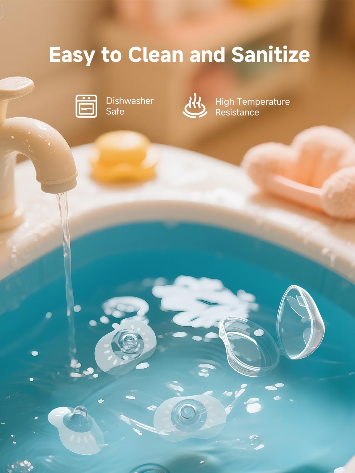Jordcaslee silicone nipple shields are BPA-free and easy to sterilize.