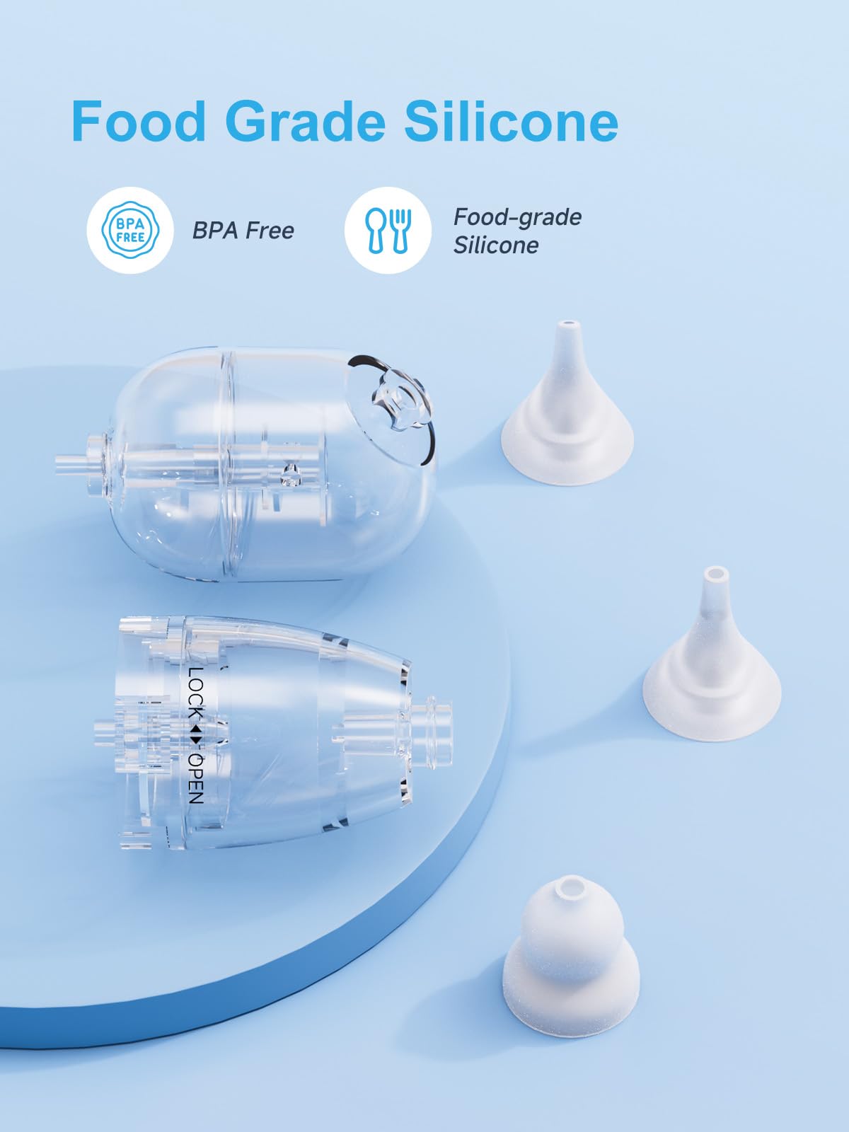 Jordcaslee replacement tip flat fits securely for easy nasal care