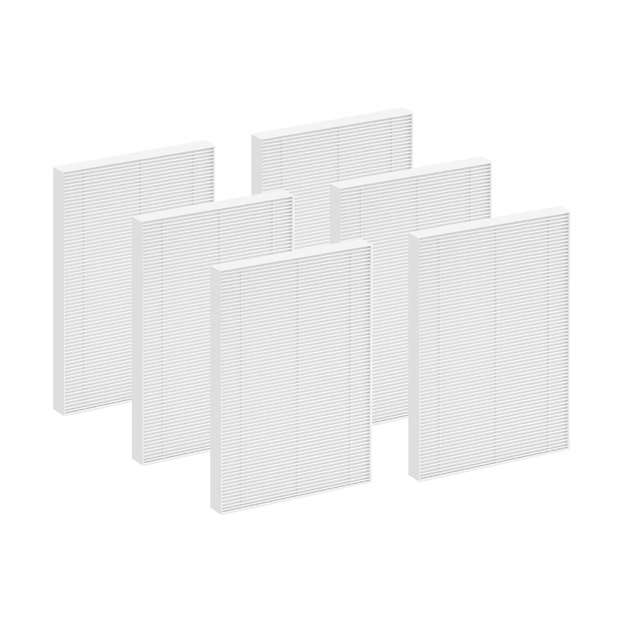 Jorlvar 6-pack HEPA filters for Kleanpal Pro, ready for quick replacement.