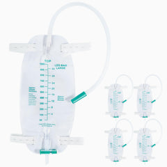 JORVONR 5-pack 1000ml leg bag for dependable urinary drainage on the go.