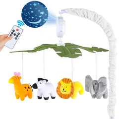 Joryuek baby crib mobile with music and lights calming naps in the nursery