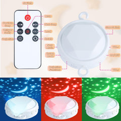 Joryuek baby mobile with starlight projection creating a soft nursery glow