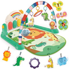 Joryuek baby gym toy mirror promotes self-discovery during tummy time and play.