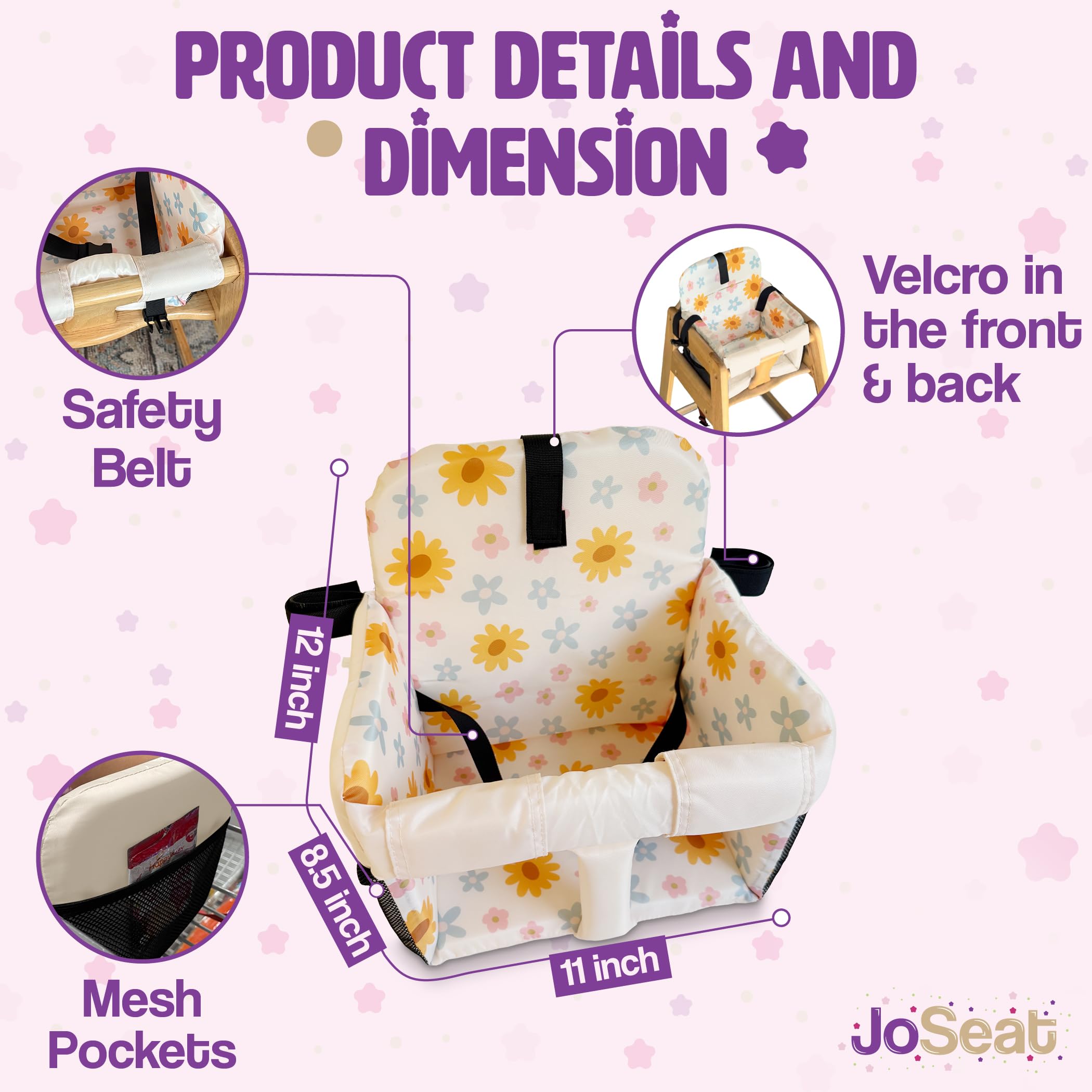 JoSeat portable cart cover folded compactly for storage