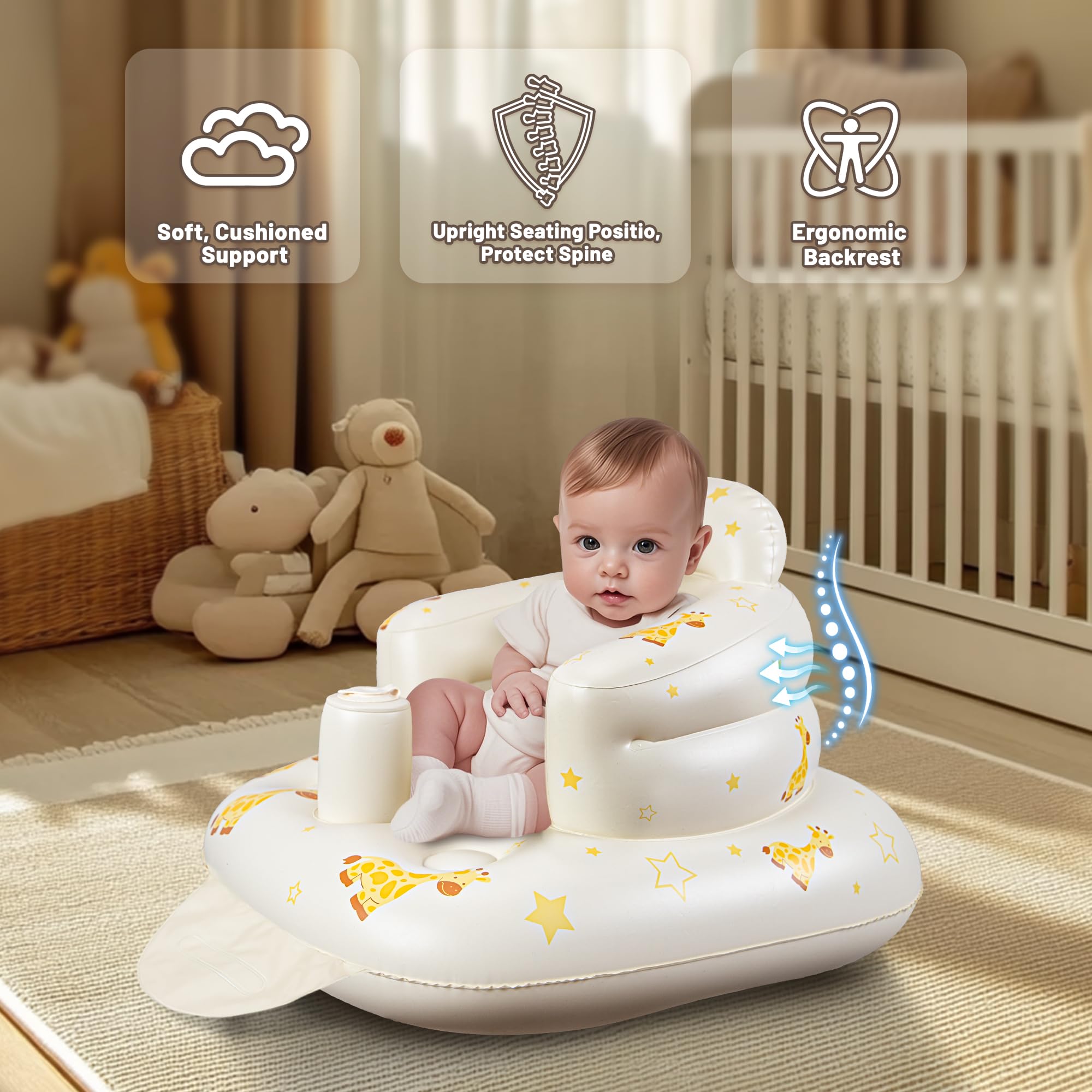 JOSEN seat used for feeding and transitions during adventures