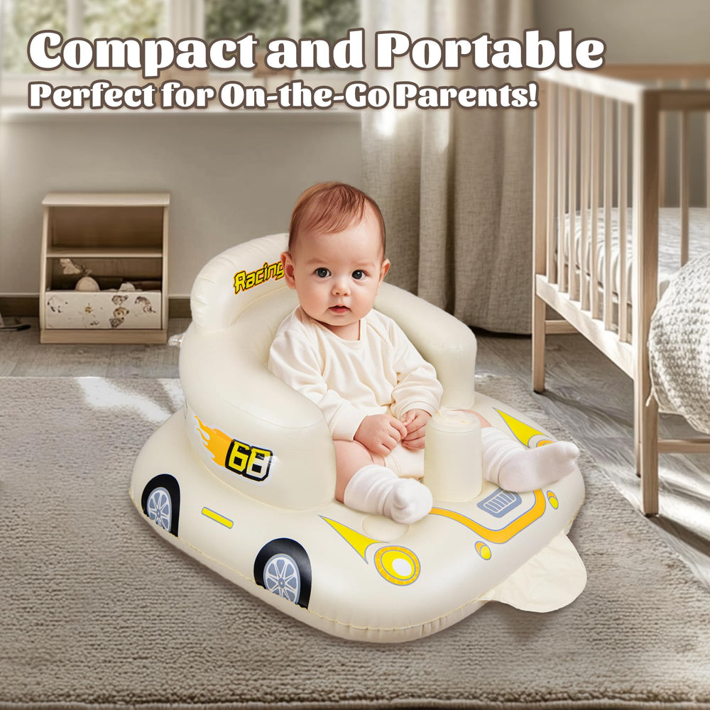 JOSEN inflatable seat featuring a tall backrest for comfortable sitting