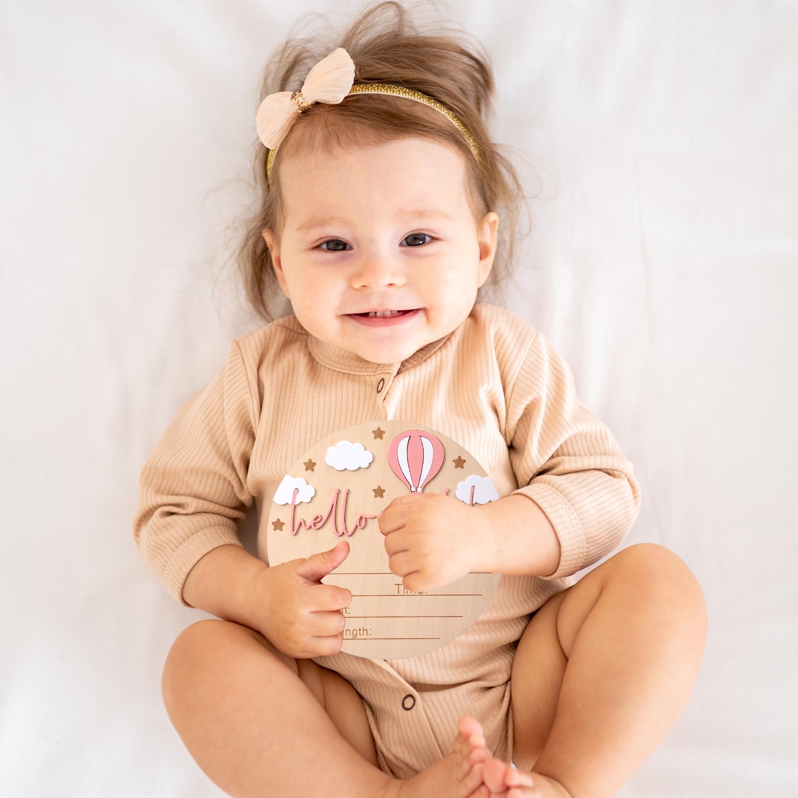 Josojoou newborn sign set ideal for hospital photos and nursery milestones