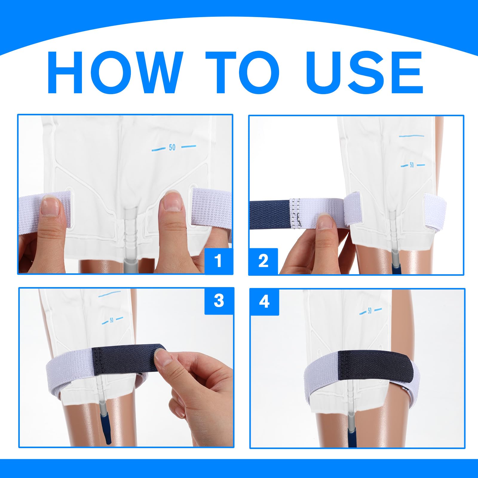 Josojoou non-slip catheter strap helps prevent sliding during movement.