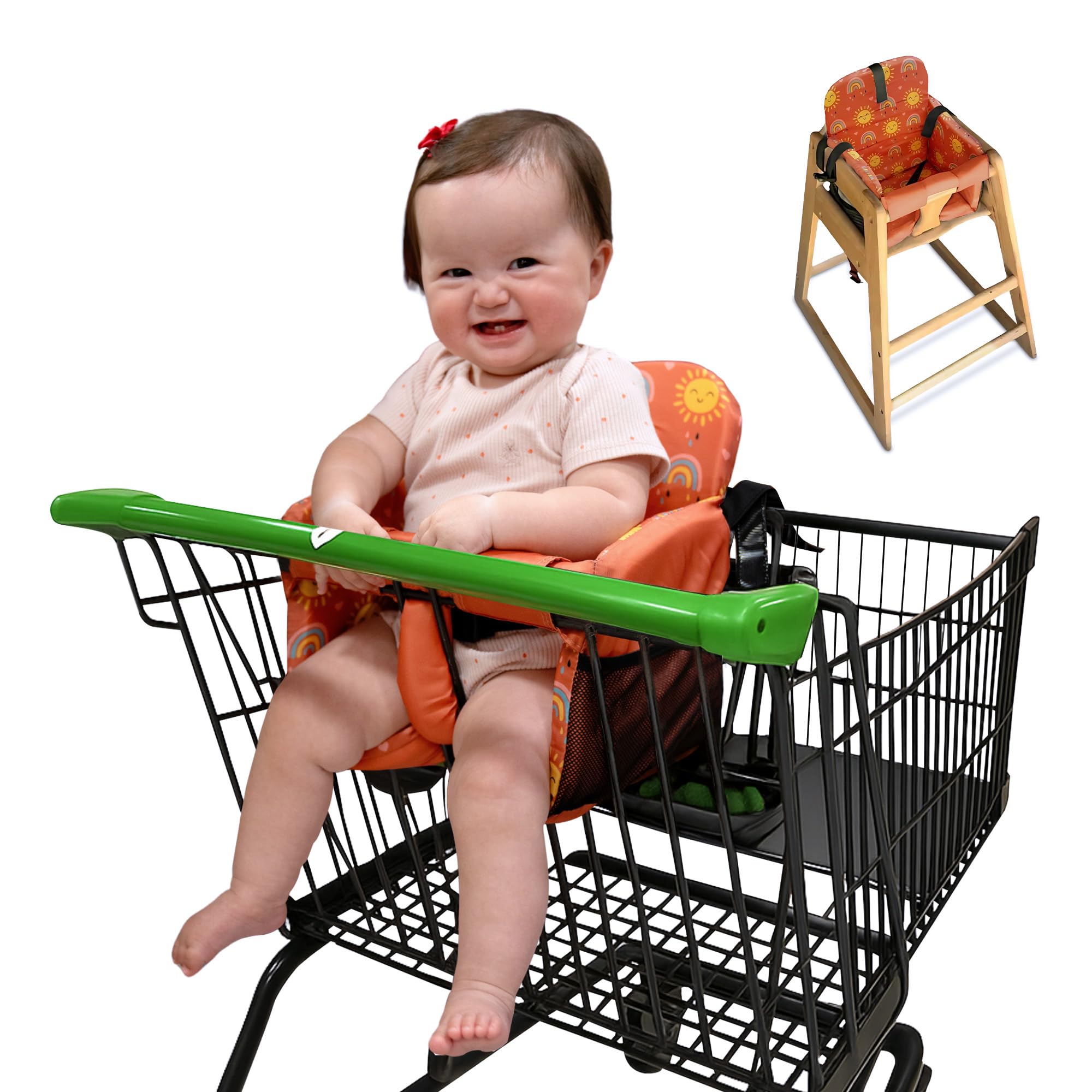 JoSeat soft, cozy lining supports comfortable seated moments for little one.