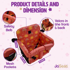 JoSeat cart seat cover with adjustable Velcro offers a secure, easy fit.