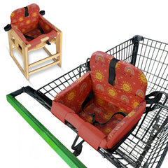 JoSeat shopping cart cover Sun Rainbows shields baby from germs during shopping.