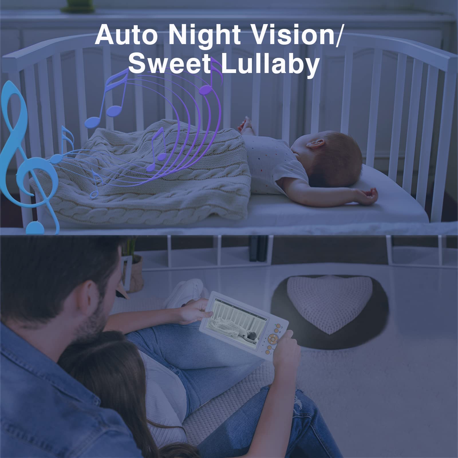 JouSecu two-way audio lets you soothe your baby remotely.