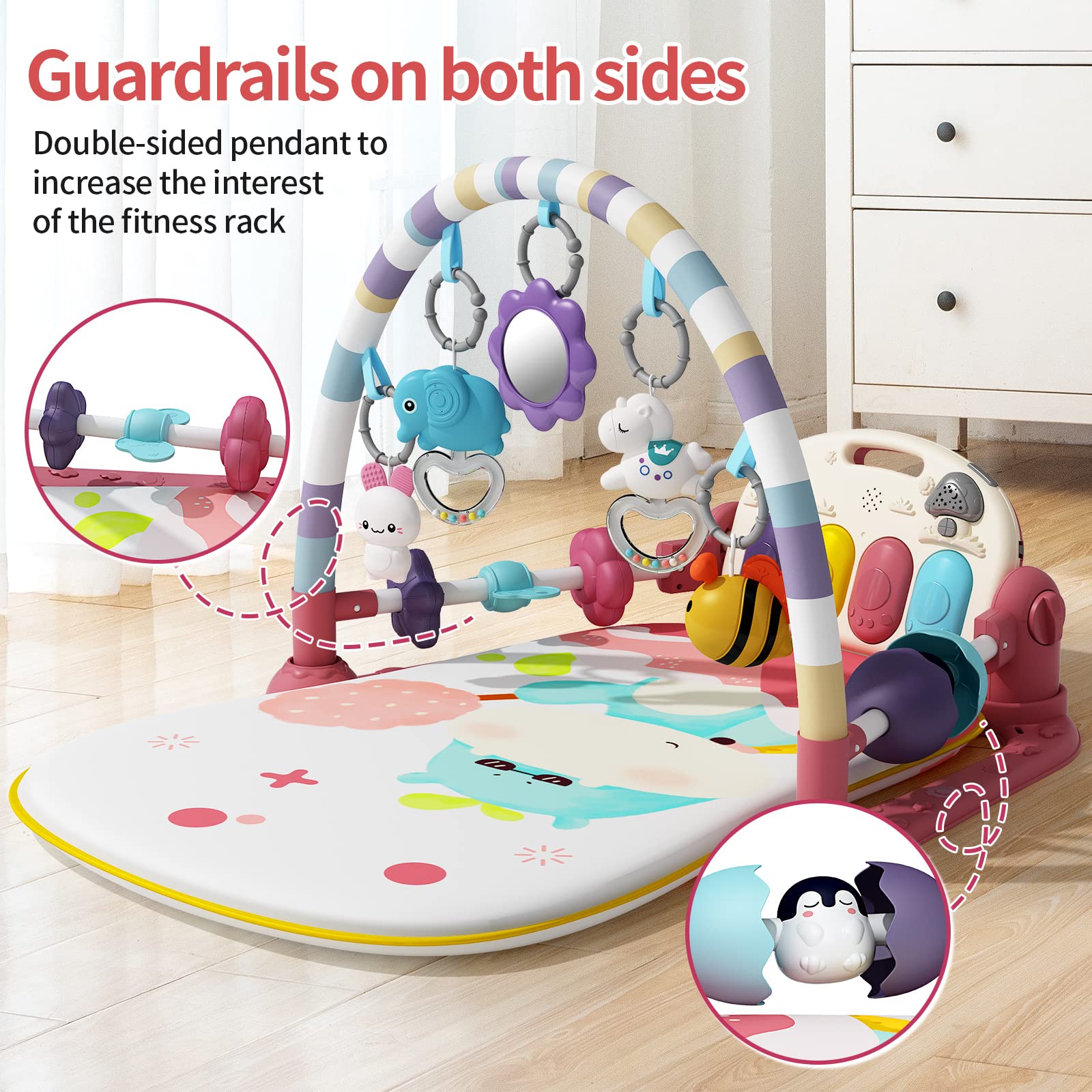 Jovow Baby Gym mirror supports self-discovery and gaze following