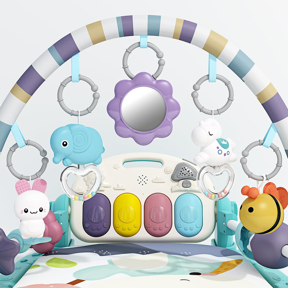Jovow Baby Gym guardrails protect baby during play