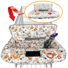 JOWEY dual-sided cover for shopping carts and high chairs protects surfaces while staying soft.