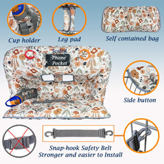 JOWEY extra-large cover fits most carts for complete protection.