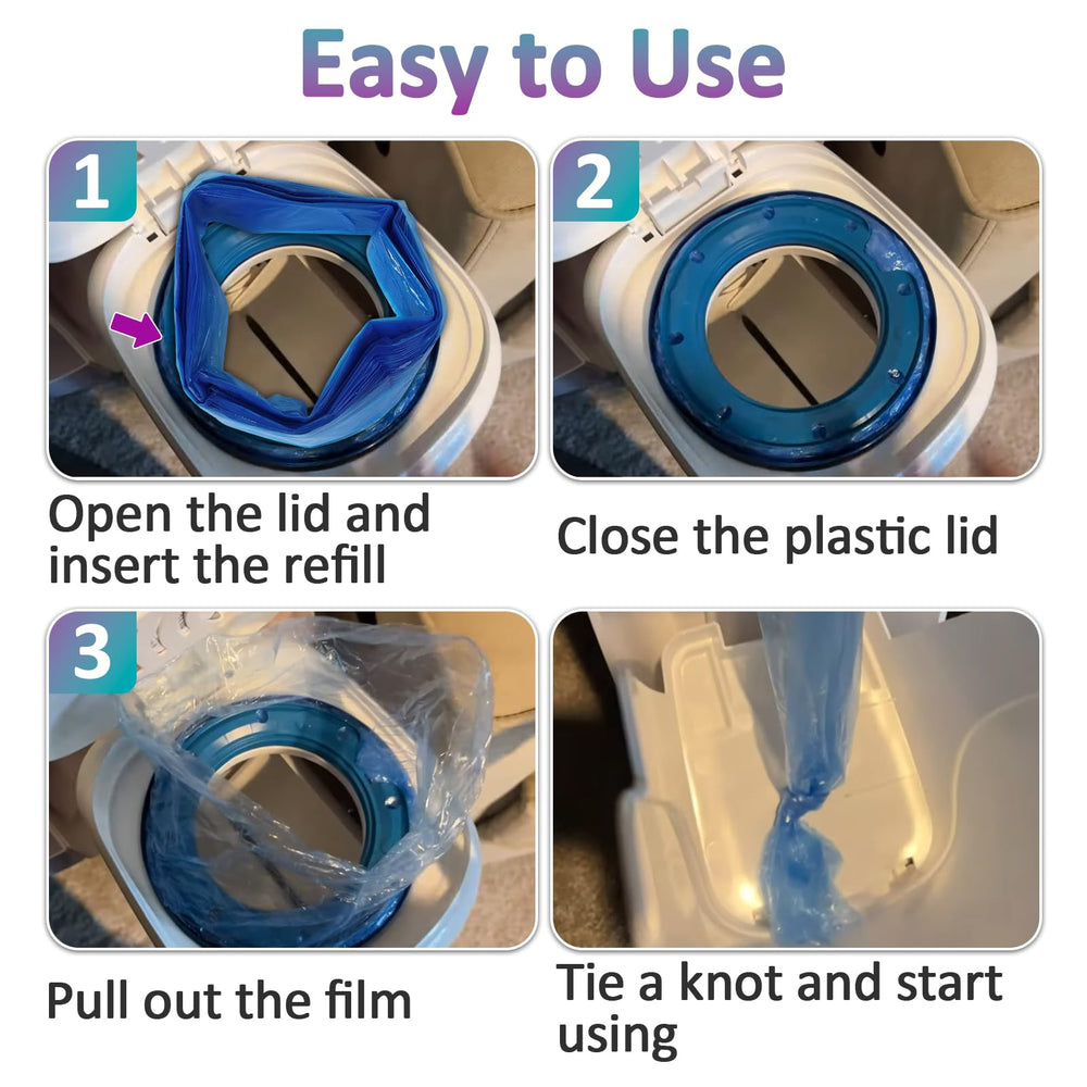 Joworthy reliable diaper pail refills offer long-lasting supply between changes.