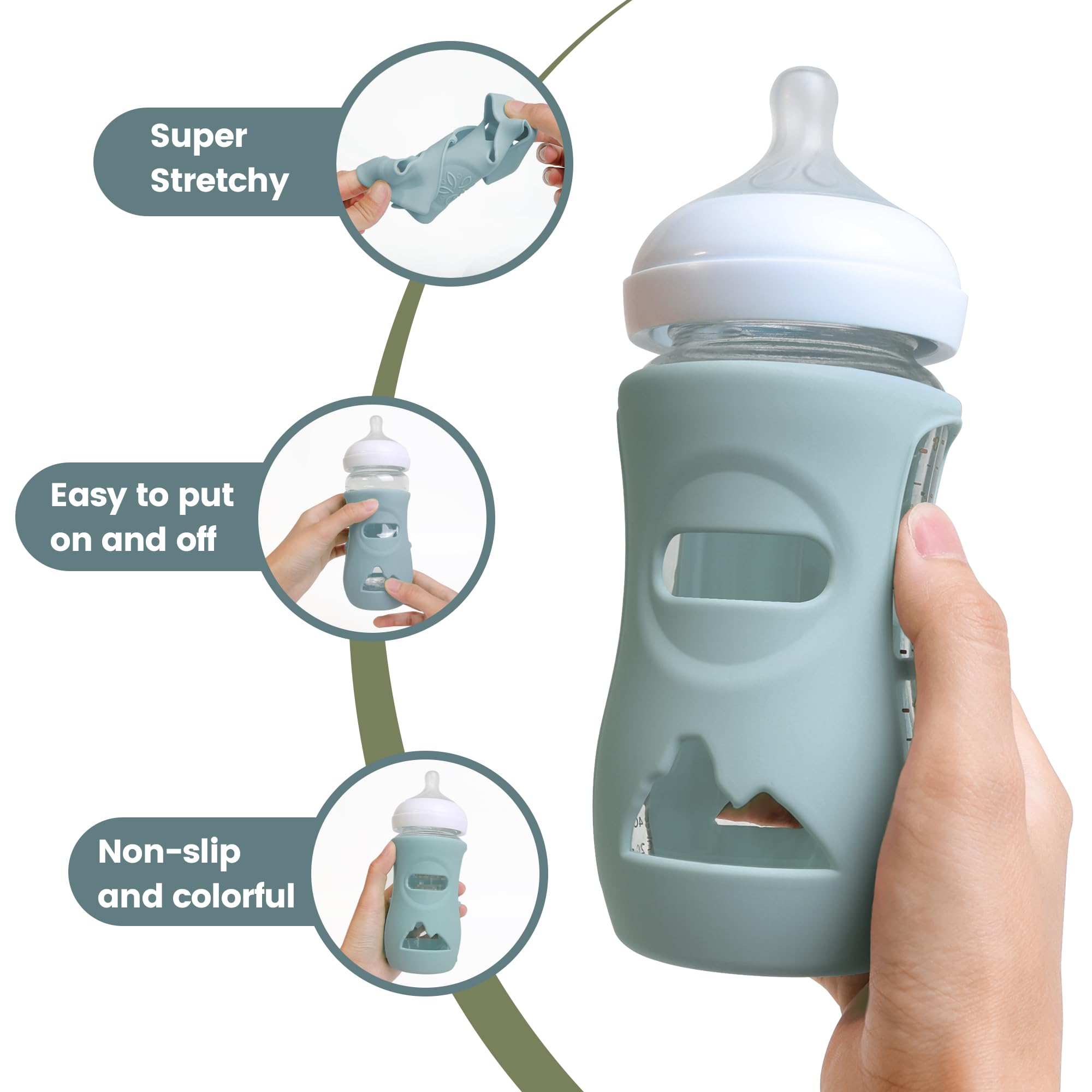 Joxodak bottle caps replacement with sealing rings for Philips Avent 8 oz