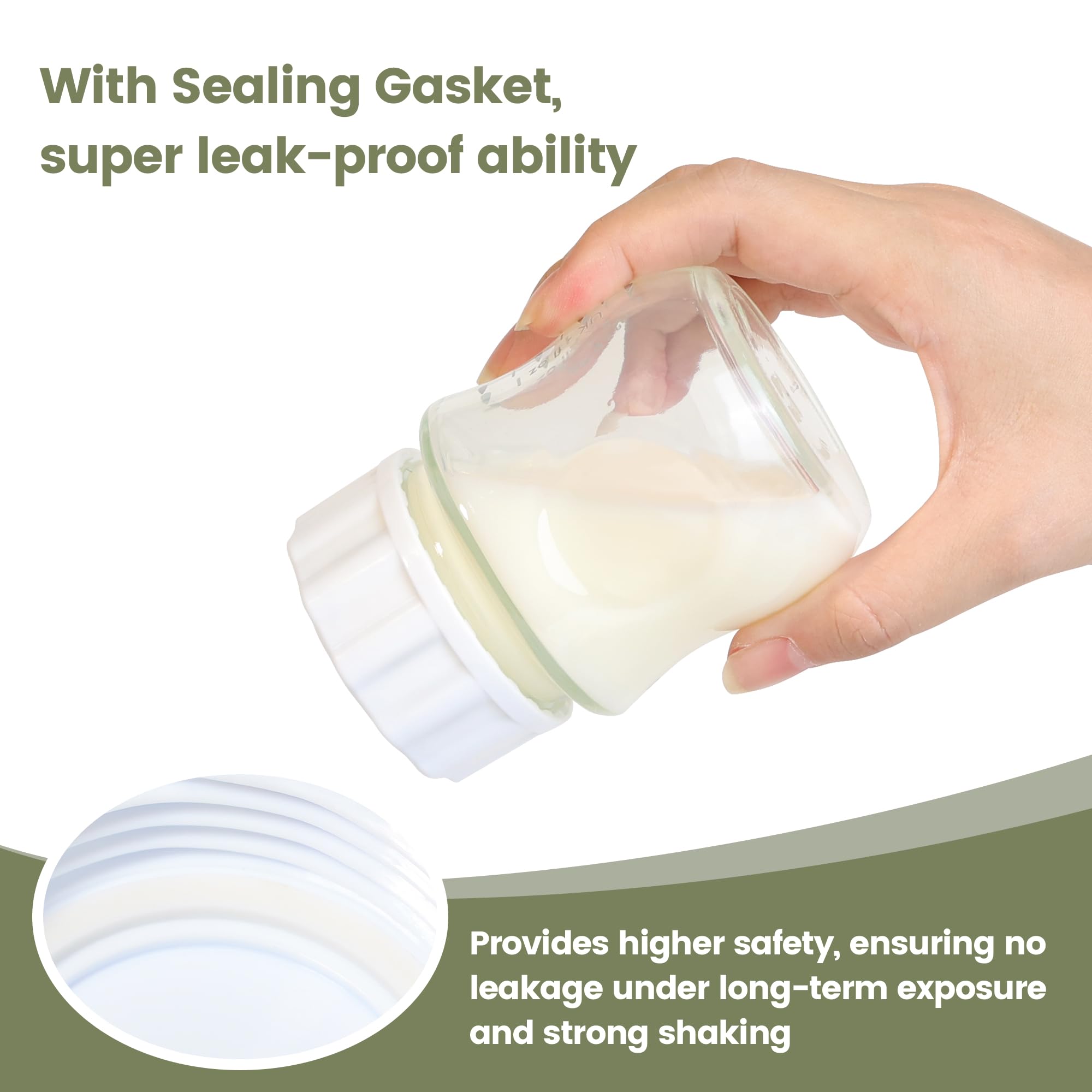 Joxodak sealing rings ensure tight, leak-free bottle closure.