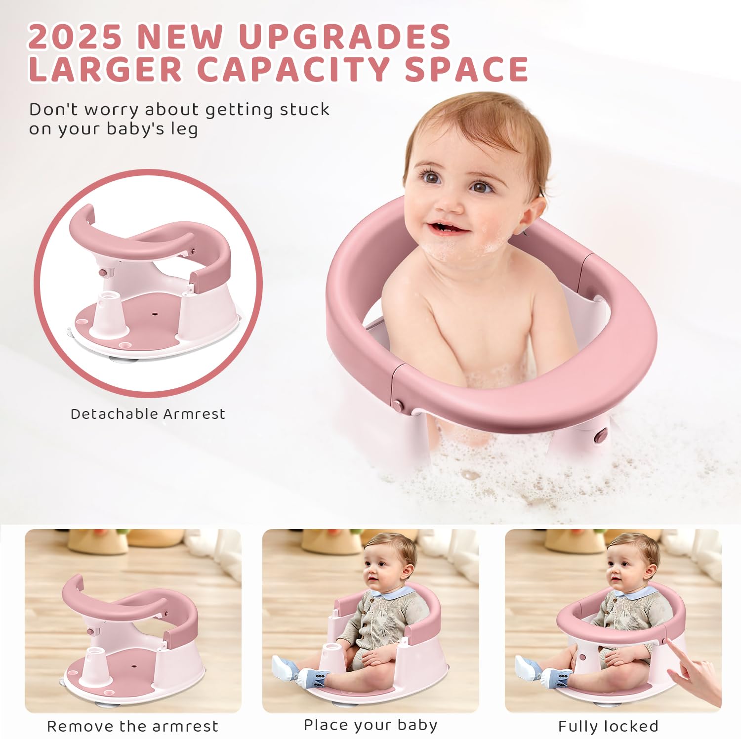 JOY ANAN gift-ready bath seat for baby showers.
