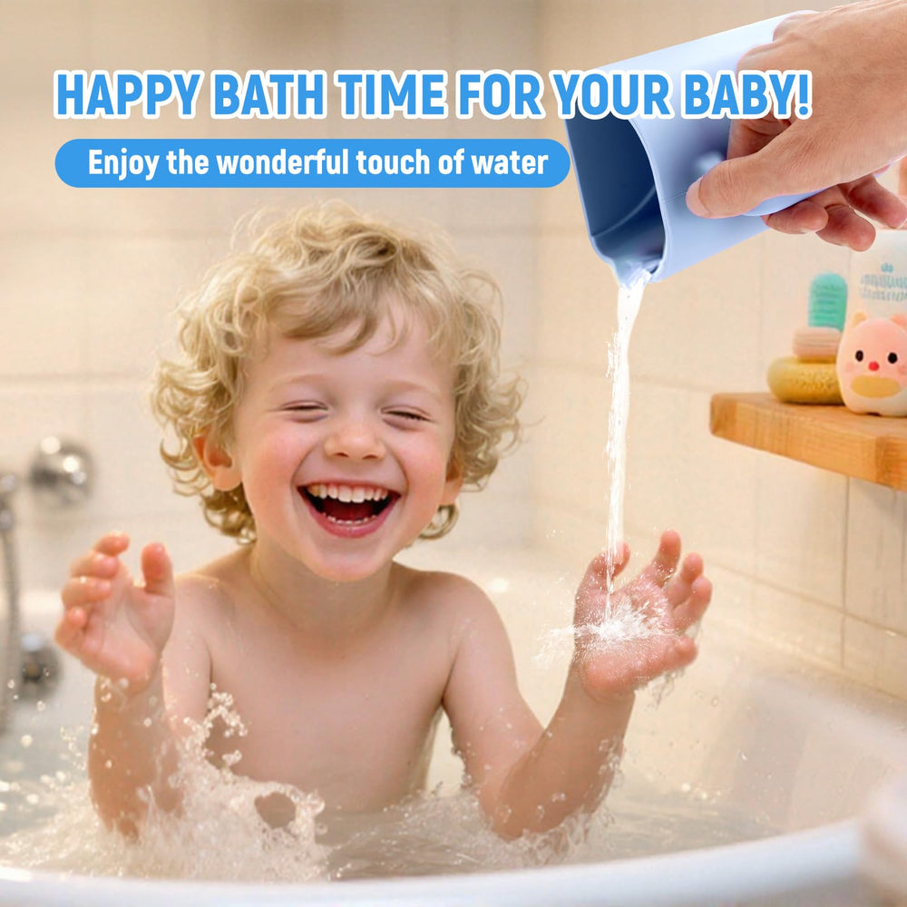 JOY ANAN rinse cup suction on tile highlights space saving design.
