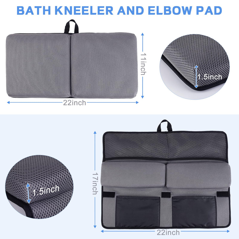 Joy Anan elbow rest pad with eight suction cups for tub security.