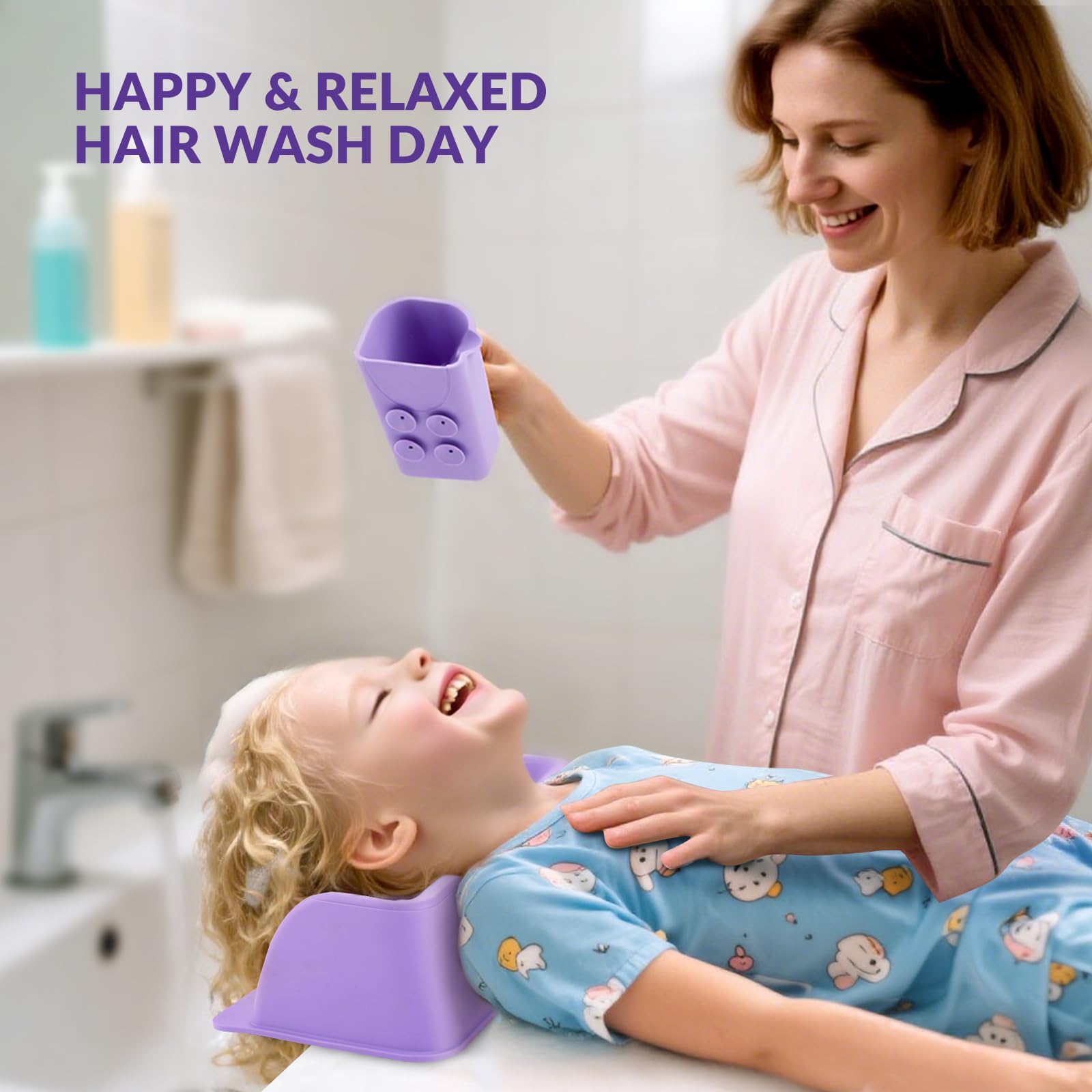 Joy Anan ergonomic-hair-washing-station-adults suitable for all ages and easy rinsing.