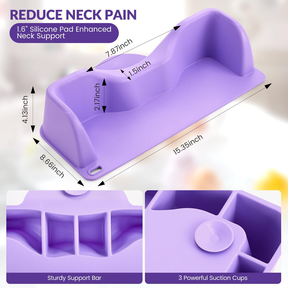 Joy Anan neck-support-bars-ergonomic provides comfortable support for long washes.