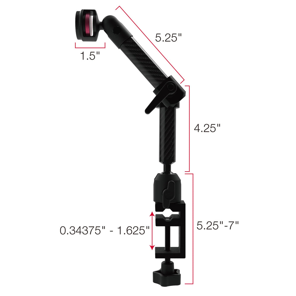 The Joy Factory MagConnect side view highlights slim carbon fiber profile and flexible positioning.