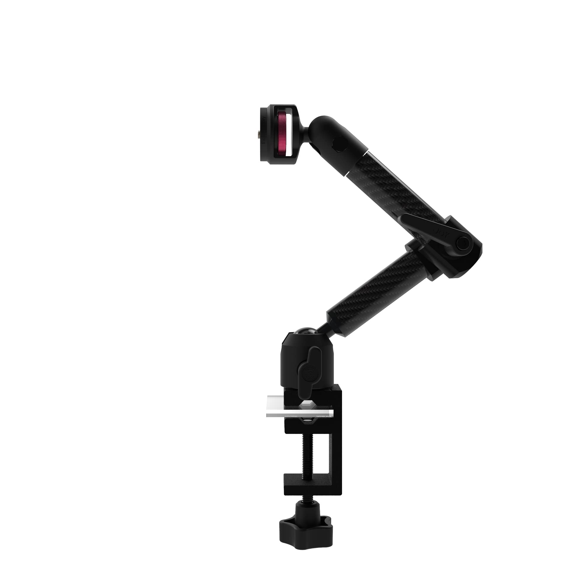 The Joy Factory MagConnect dual-arm mount in use illustrates versatile screen or device placement.