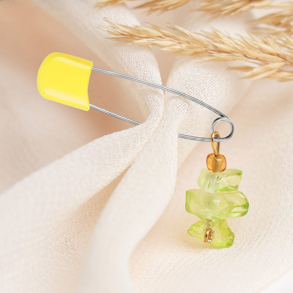 Joyberg colorful pins add style and function to baby gear.