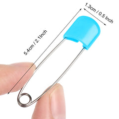 Joyberg diaper pins stainless steel body ensures durability for daily use.