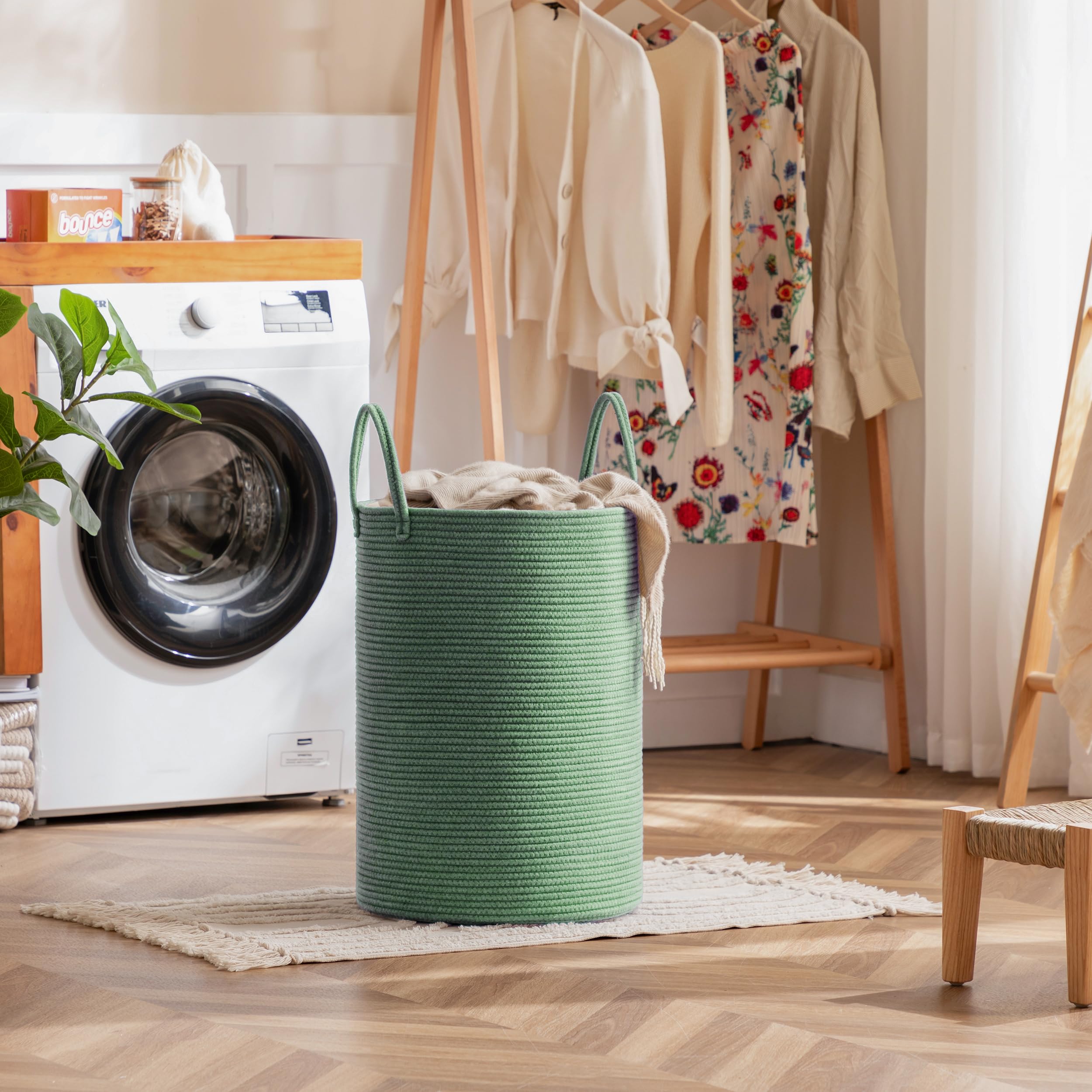 Joybest laundry basket neutral-decor blends with any room aesthetic