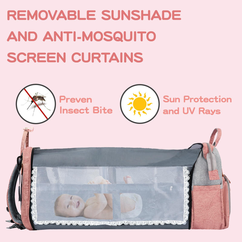 JOYCE diaper bag backpack made of waterproof fabric for easy cleaning and durability.