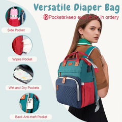 JOYCE diaper bag insulated bottle pocket keeps bottles at the right temperature.
