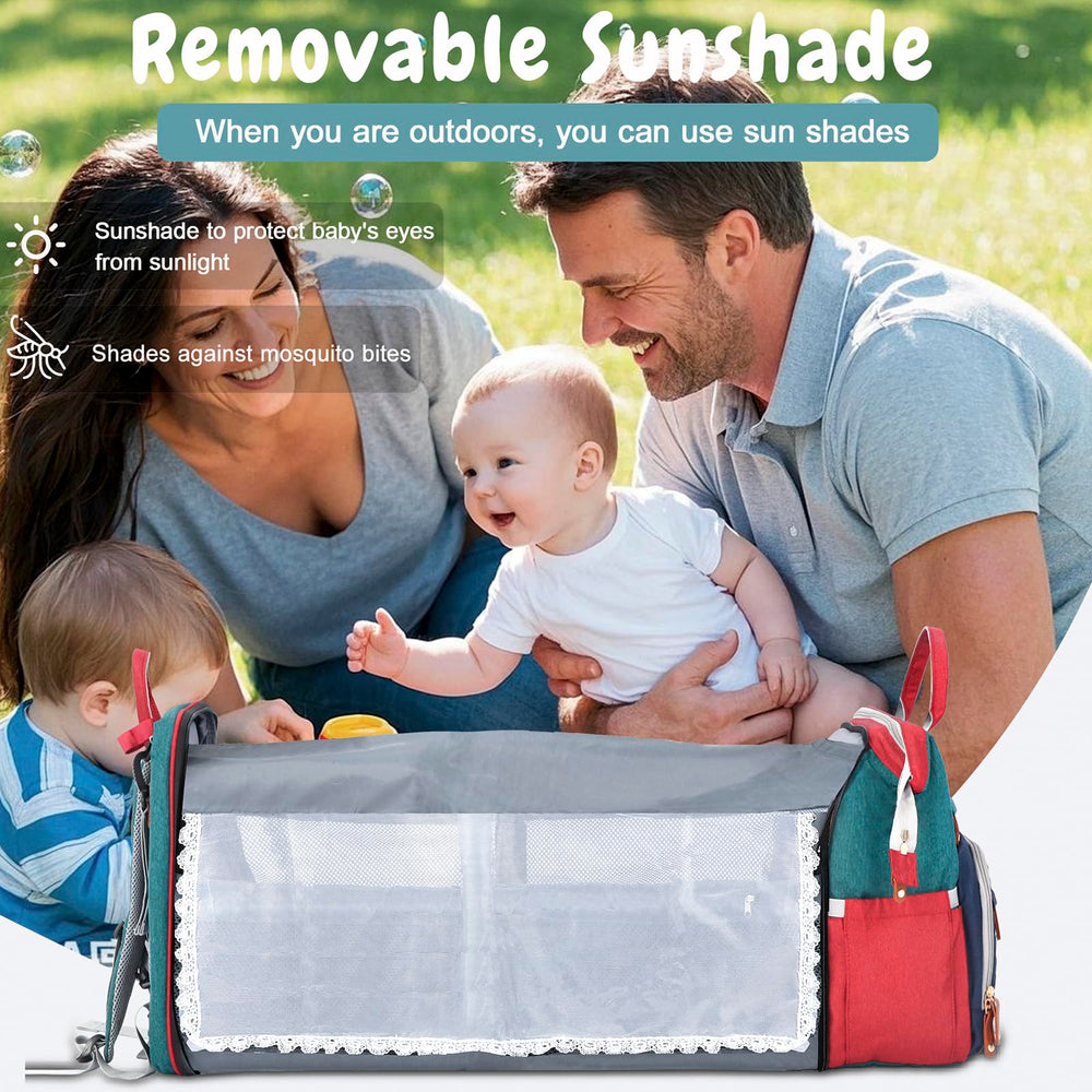 JOYCE diaper bag USB port lets you charge devices on the move.