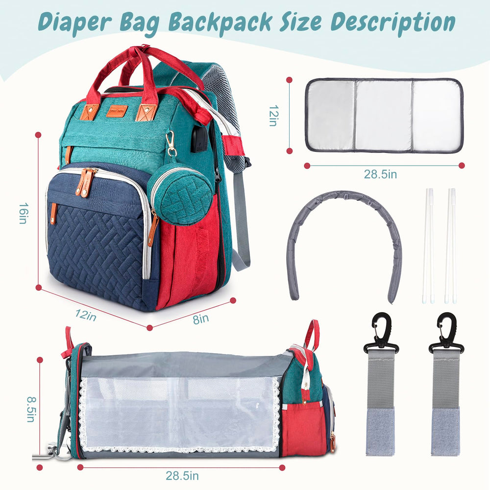 JOYCE diaper bag waterproof compartment for separating wet or stained clothing.