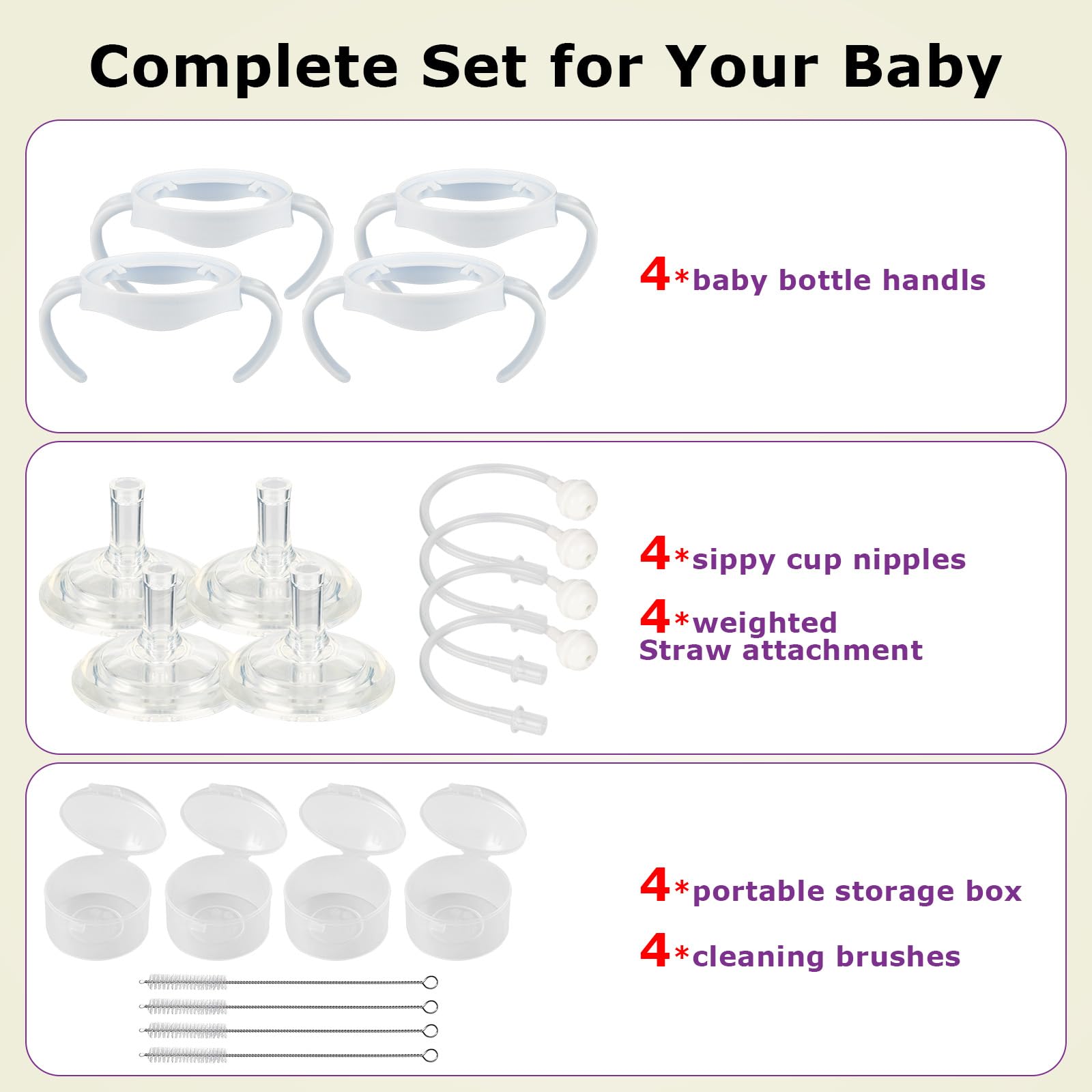 Joyfeed 360-degree drinking straw lets baby sip from any angle.
